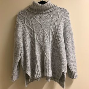 Cable Knit Turtleneck Sweater